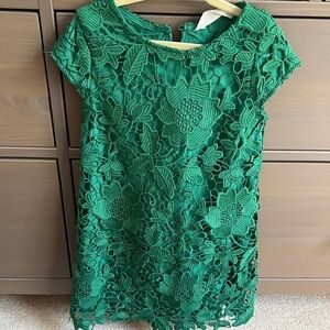 H&M Green Lace Floral Dress